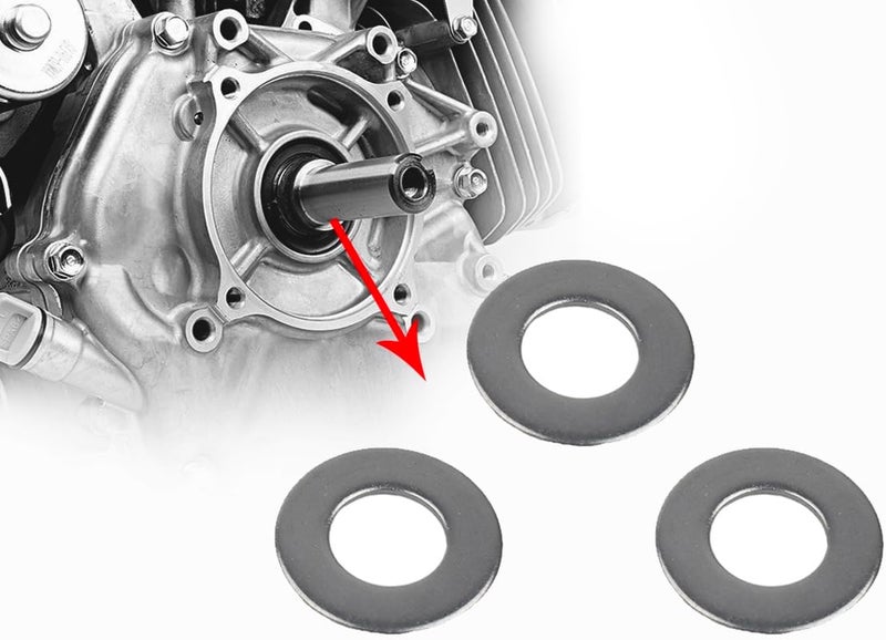HGC 5/8" Stainless Steel Clutch Spacer Shim Kit fit for Coleman CT200U/BT200X for Predator 79cc/212cc for Baja DB30/MB200 Mini Bike & Go Kart Engines(3pcs) - Image 1